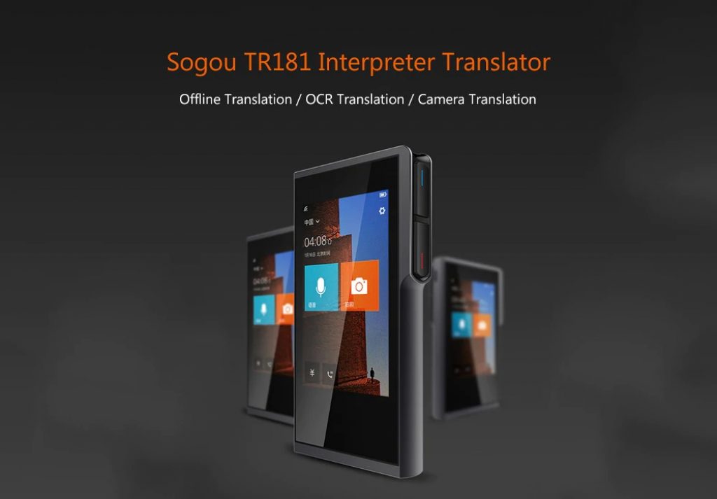 coupon, gearbest, Sogou TR181 Wireless Touch Screen Smart Interpreter Translator