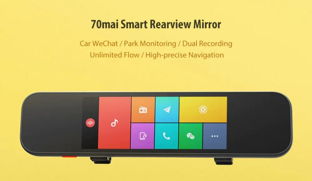 coupon, gearbest, Xiaomi 70mai Smart Rearview Mirror 6.86 inch Car DVR Camera