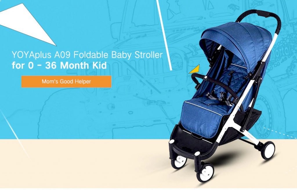 coupon, gearbest, YOYAplus A09 Foldable Baby Stroller
