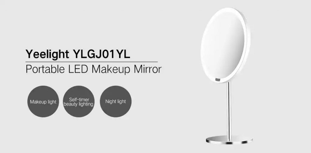 coupon, gearbest, Yeelight YLGJ01YL Portable LED Makeup Mirror with Light