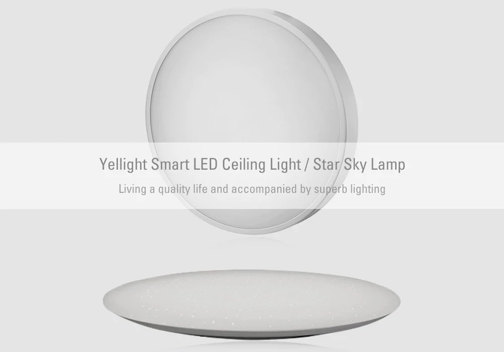 coupon, gearbest, Yeelight YLXD01YL LED Smart Ceiling Light 320mm YLXD05YL Star Sky Lamp 480mm 2PCS - WHITE 320