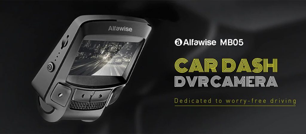 coupon, gearbest, Alfawise MB05 F1.4 Car DVR Dash Camera