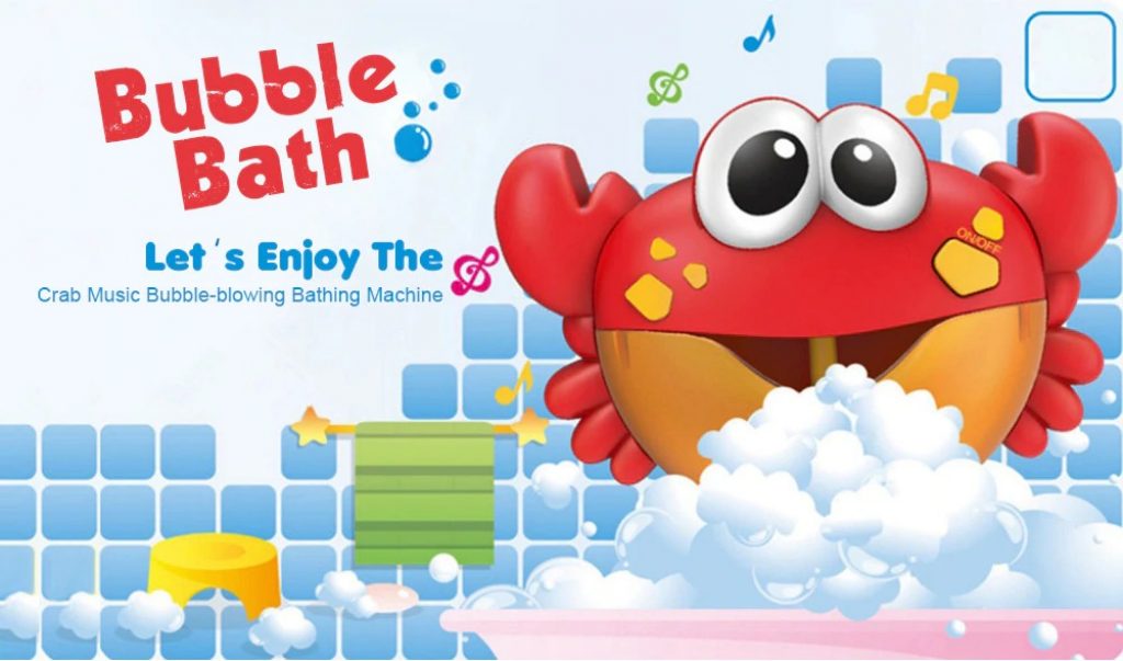coupon, gearbest, Crab Music Bubble-blowing Bathing Machine for Kids