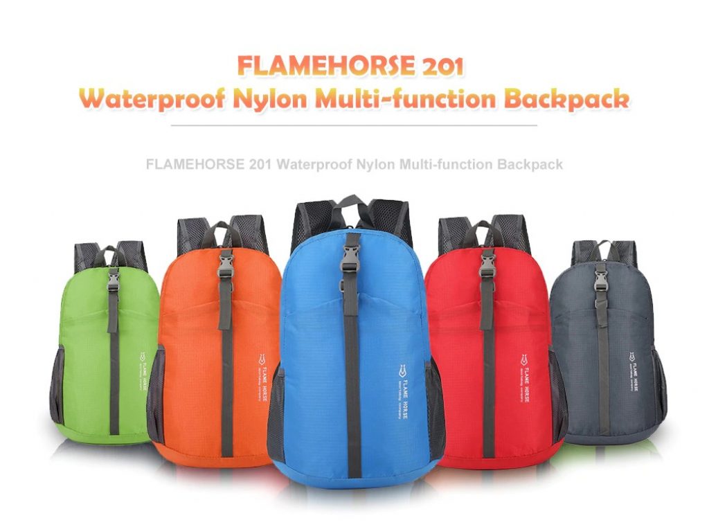 coupon, gearbest, FLAMEHORSE 201 Waterproof Nylon Multi-function Backpack
