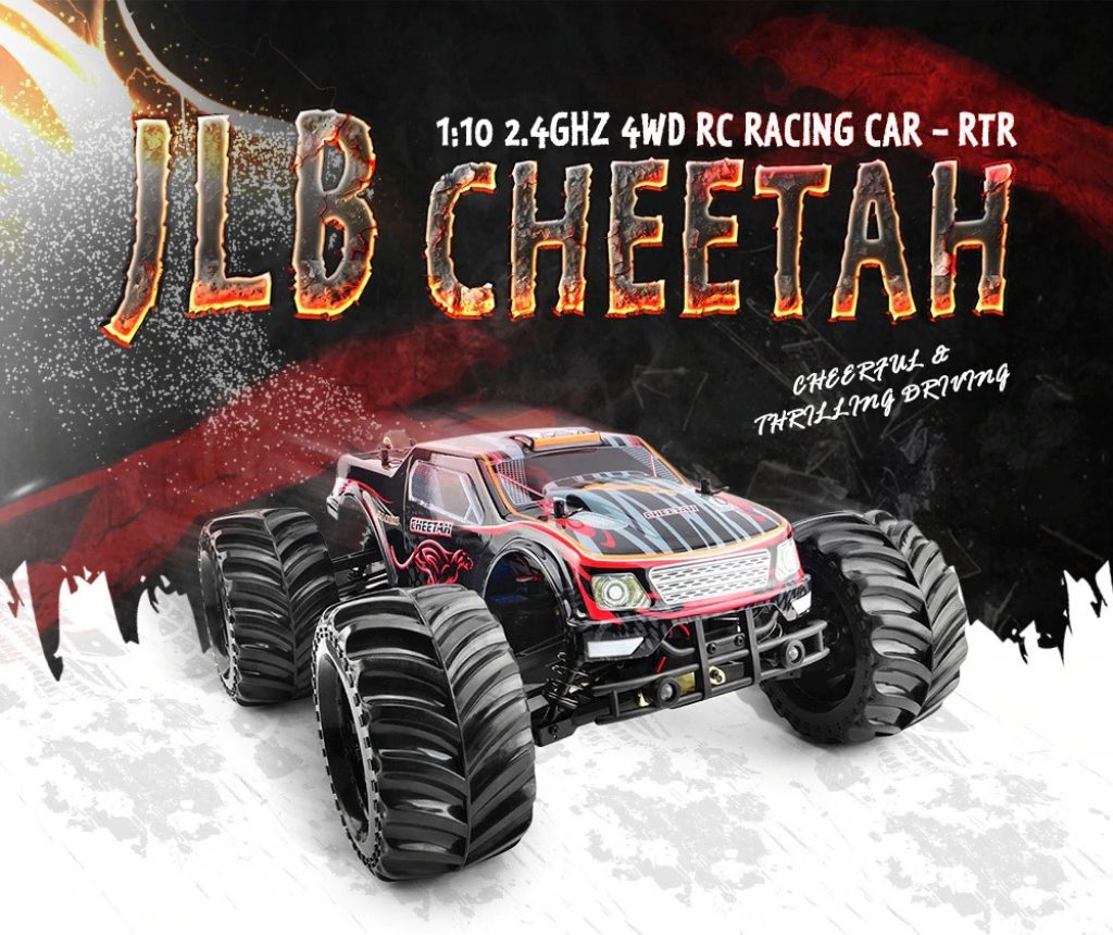 coupon, gearbest, JLB Cheetah 2.4GHz 4WD RC Racing Car