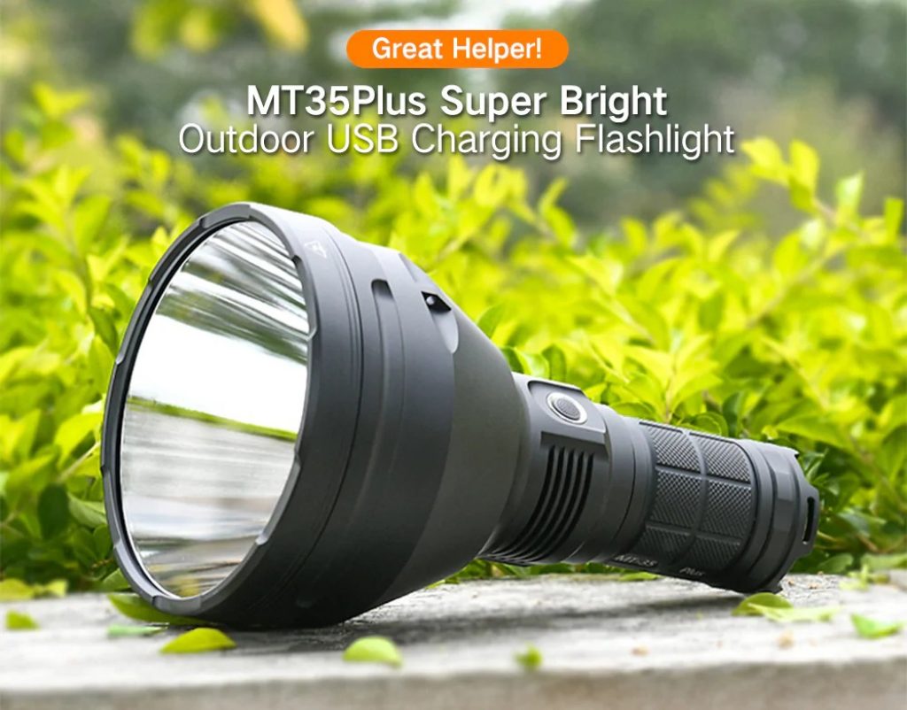 coupon, gearbest, MT35Plus Super Bright Outdoor USB Charging Flashlight