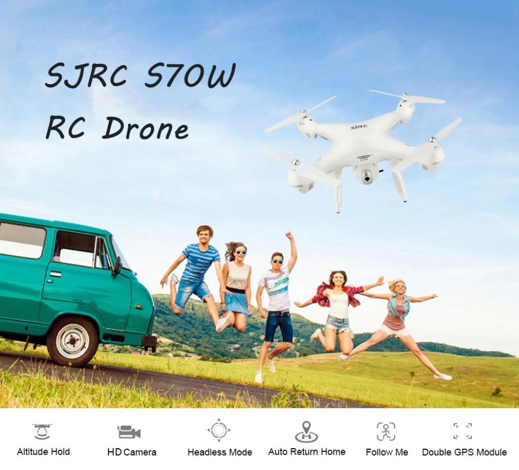 coupon, gearbest, SJRC S70W RC Drone