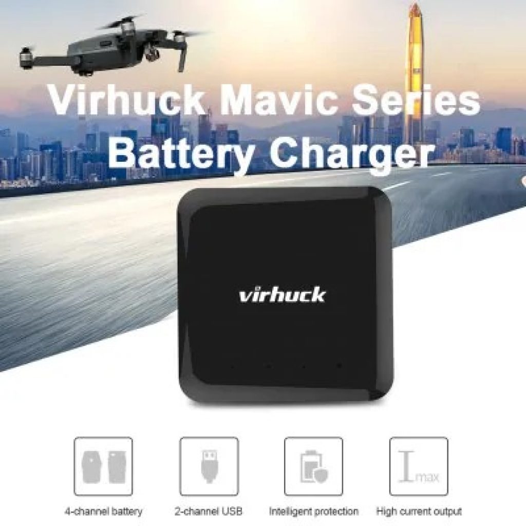 coupon, gearbest, Virhuck multi-port battery charger for DJI Mavic Air Pro Platinum - #002