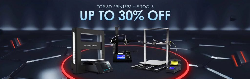 coupon, sale, gearbest 3d printers promotion