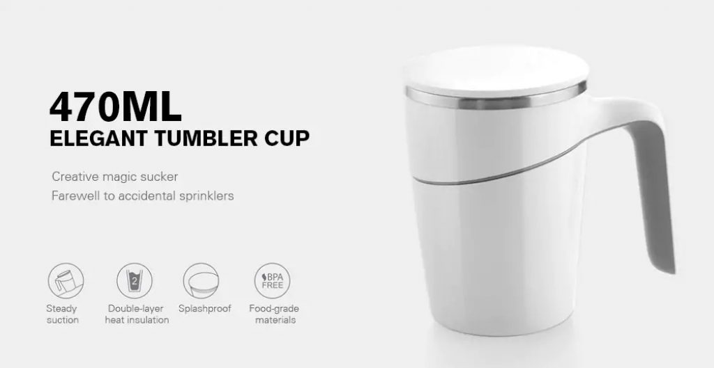 coupon, gearbest, 470ml Elegant Tumbler Cup Mug