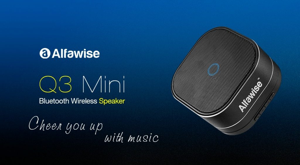 coupon, gearbest, Alfawise Q3 Mini Portable Bluetooth Wireless Speaker