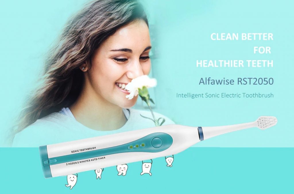 coupon, gearbest, Alfawise RST2050 Intelligent Sonic Electric Toothbrush