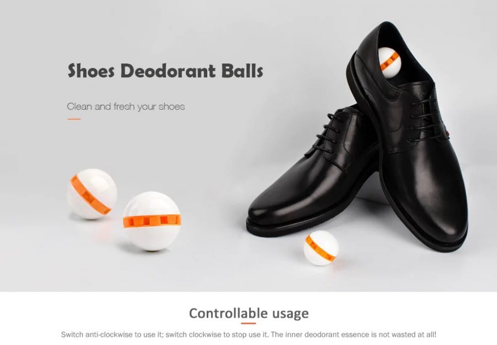 coupon, gearbest, Clean-n-Fresh Shoes Deodorant Balls from Xiaomi Youpin 6pcs