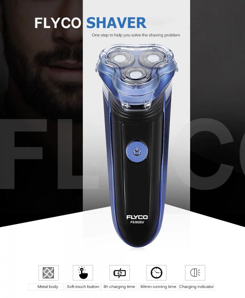 coupon, gearbest, FLYCO FS362EU Electric Shaver with Comfort Cut Blade System for Men
