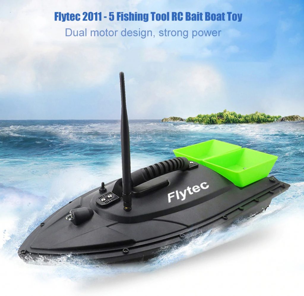 coupon, gearbest, Flytec HQ2011 - 5 Smart RC Fishing Bait Boat Toy for Kids Adults