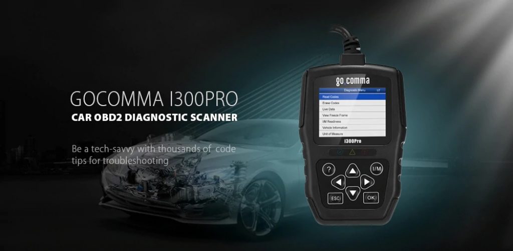 coupon, gearbest, Gocomma i300Pro Car OBD2 Diagnostic Scanner Scan Tool