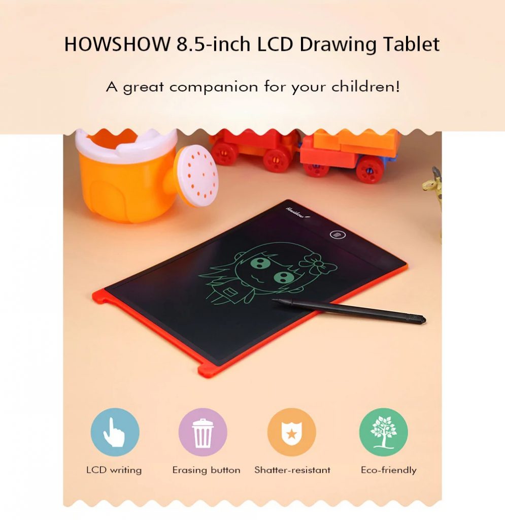 coupon, gearbest, HOWSHOW 8.5-inch Magic LCD Electronic Drawing Tablet