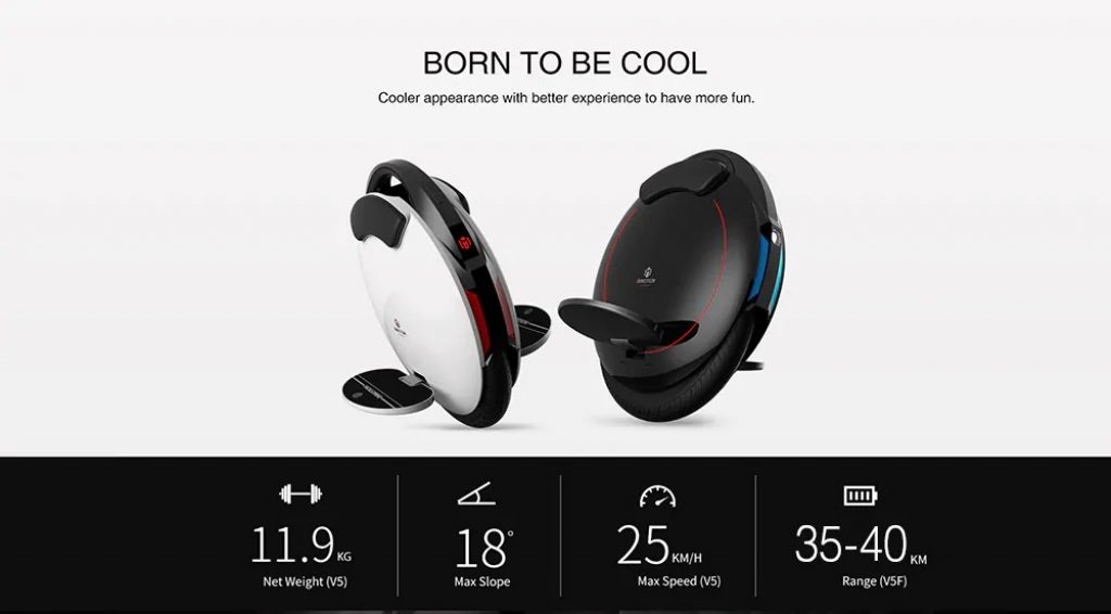 coupon, gearbest, INMOTION V5F 4.0Ah Battery Electric Balance Unicycle