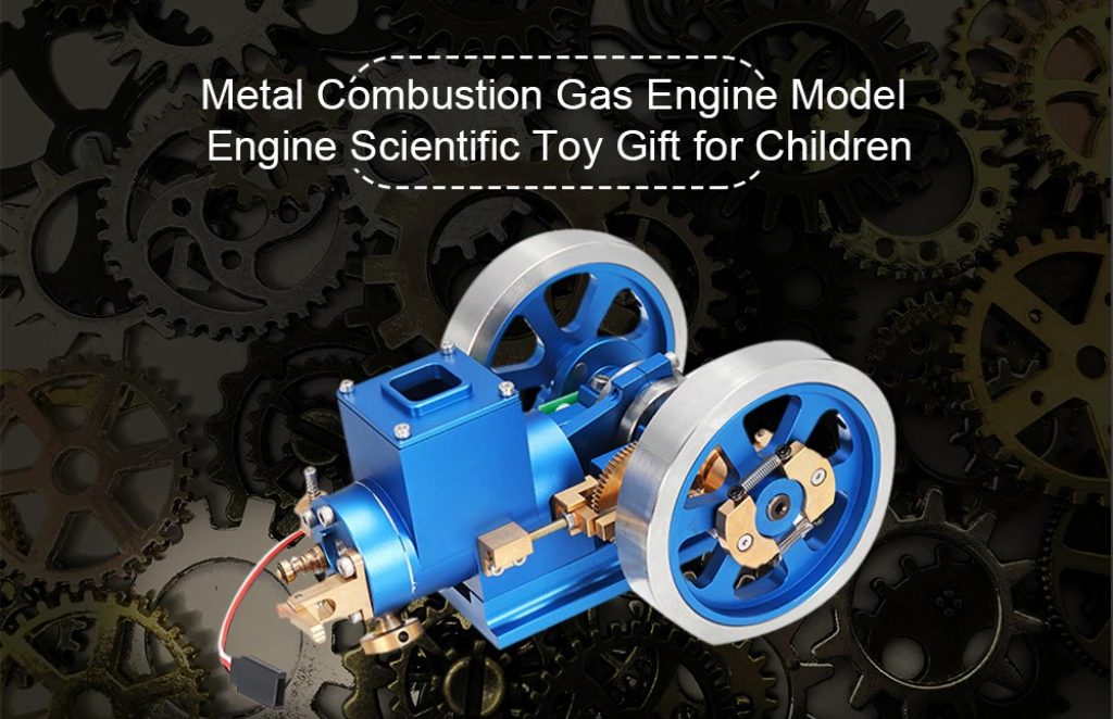 coupon, gearbest, Metal Combustion Gas Engine Model Engine Set Scientific Toy