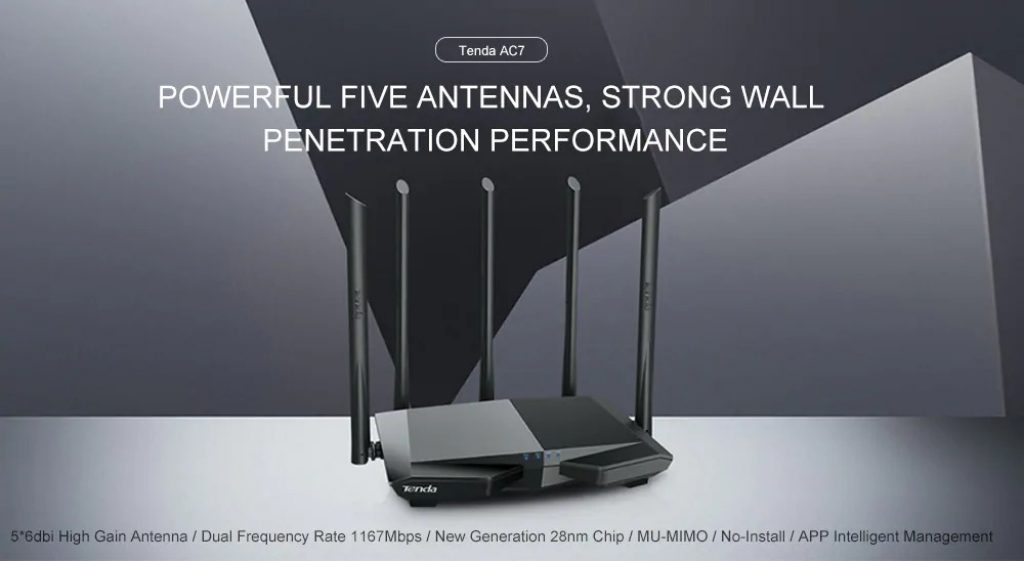 coupon, gearbest, Tenda AC7 Wireless Router