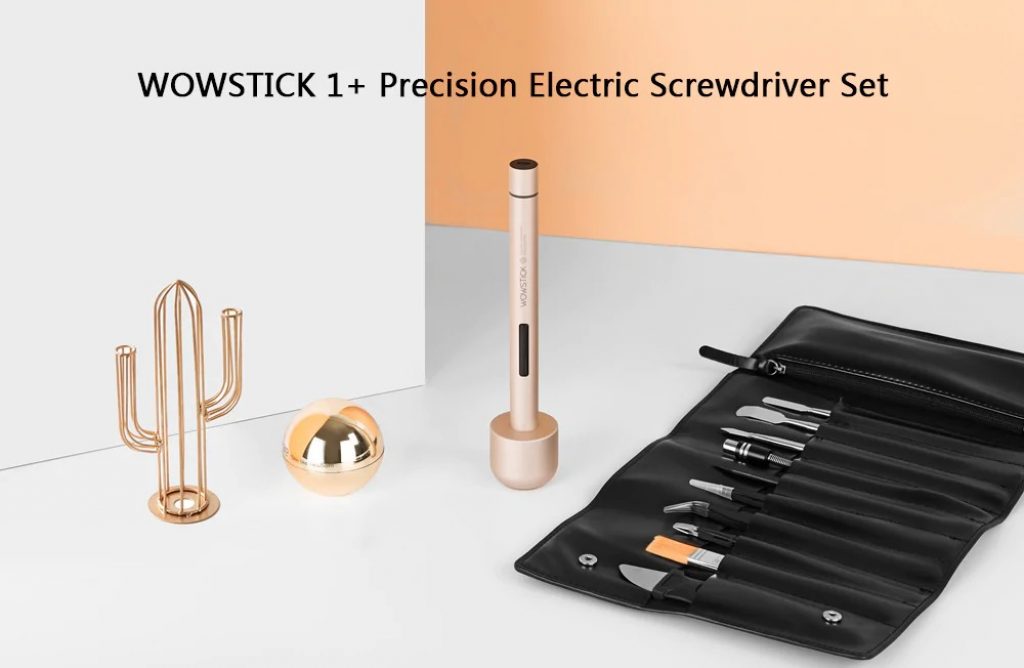 coupon, gearbest, WOWSTICK 1+ Precision Chargeable Electric Screwdriver Set