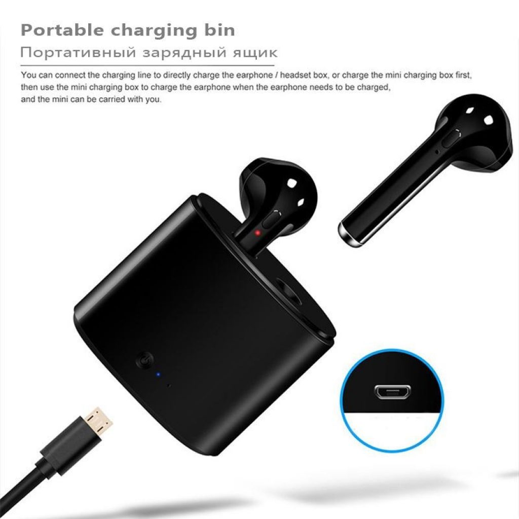 coupon, gearbest, i7s TWS Smart Wireless Bluetooth Earphone with Charger Box