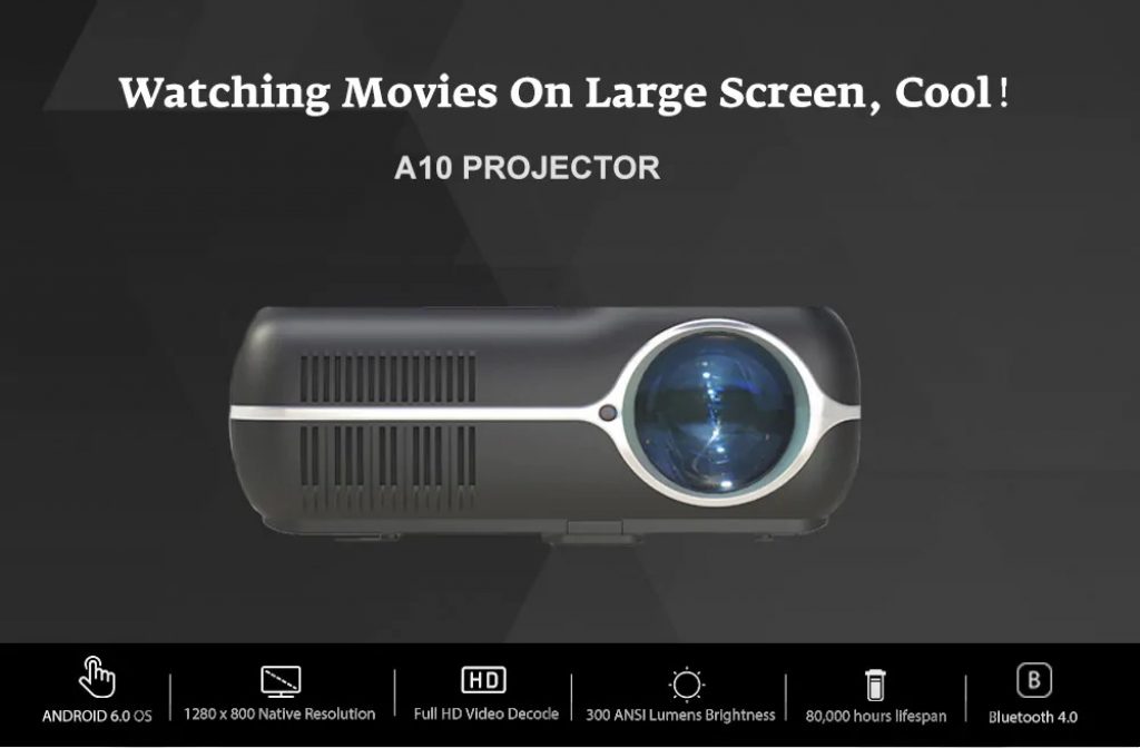 coupon, gearbest, A10 LCD Smart Projector