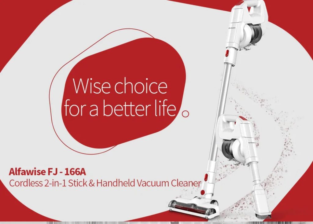 coupon, gearbest, Alfawise FJ - 166A Cordless Stick Vacuum Cleaner