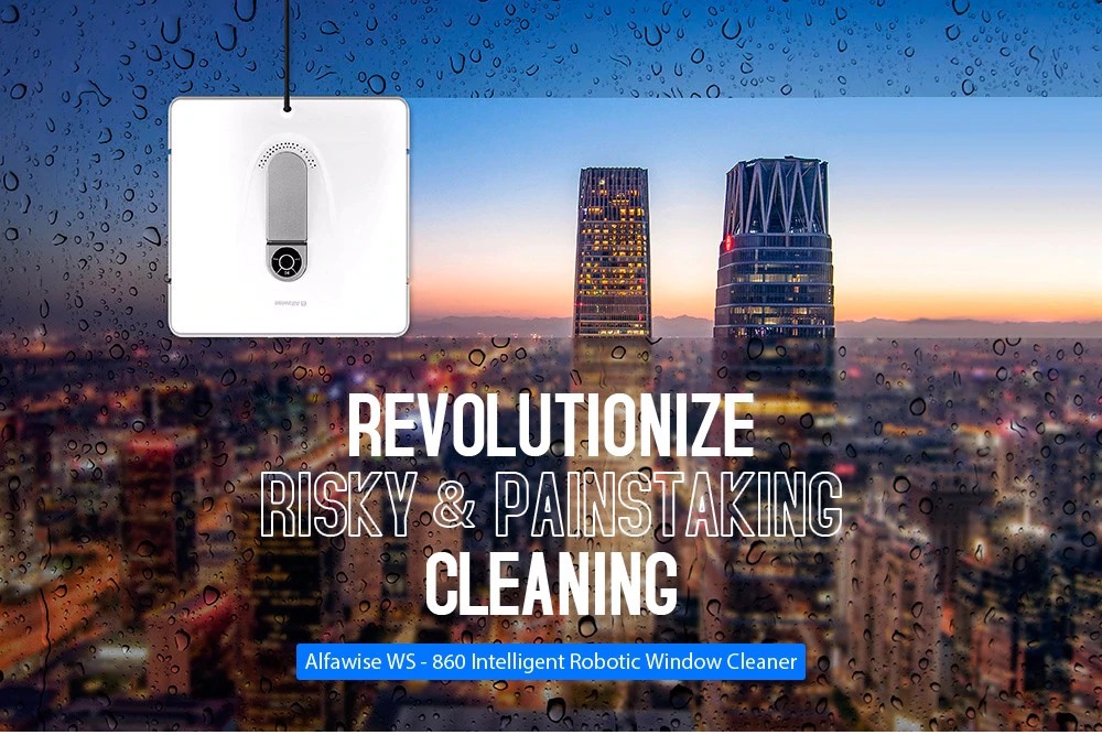 coupon, gearbest, Alfawise WS - 860 Intelligent Window Cleaner