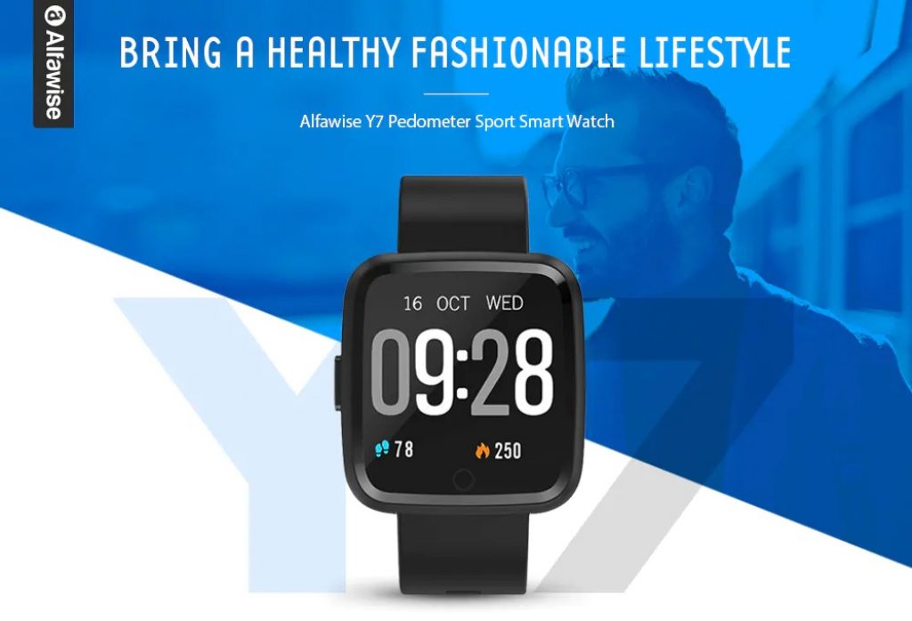 coupon, gearbest, Alfawise Y7 Smart Watch