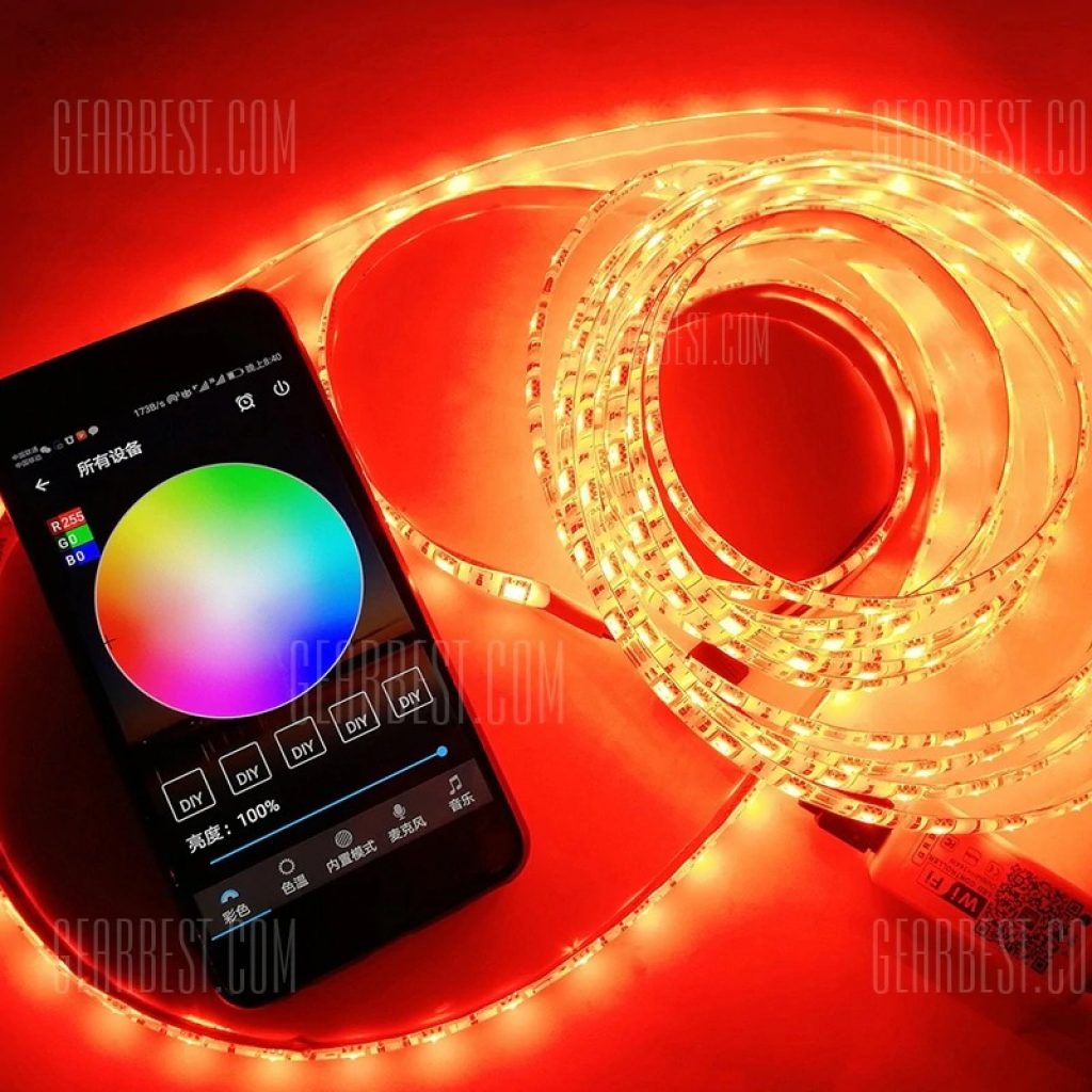 coupon, gearbest, BRELONG 15m WiFi Smart Waterproof 450-LED Colorful Strip Light with Remote Control
