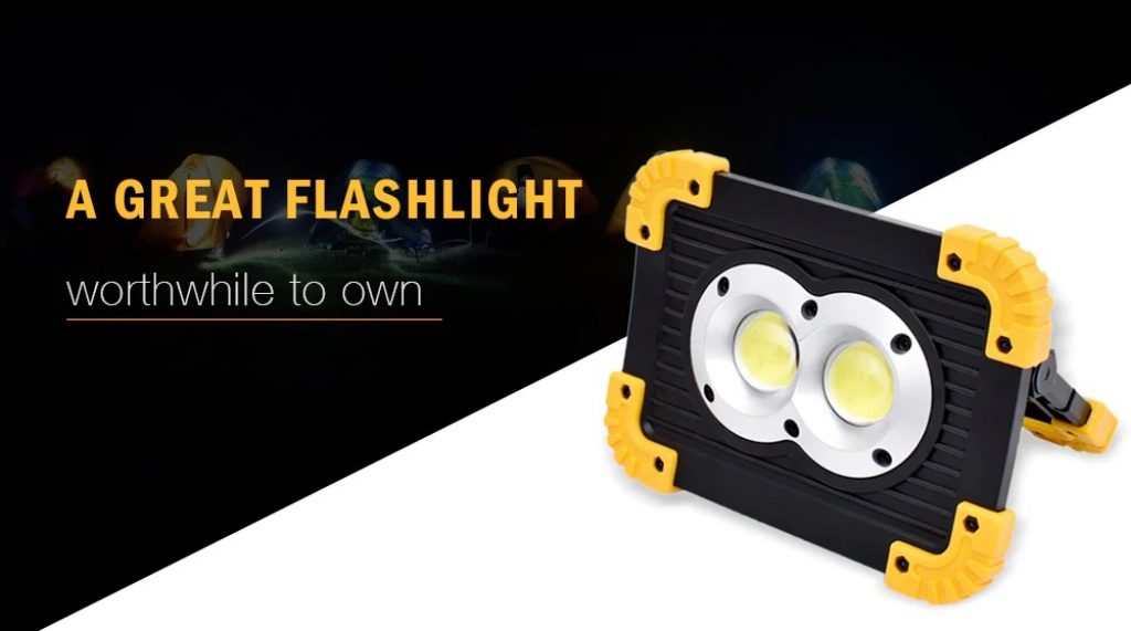 coupon, gearbest, Chargeable Portable Flood Light Charging Bank for Outdoor Camping