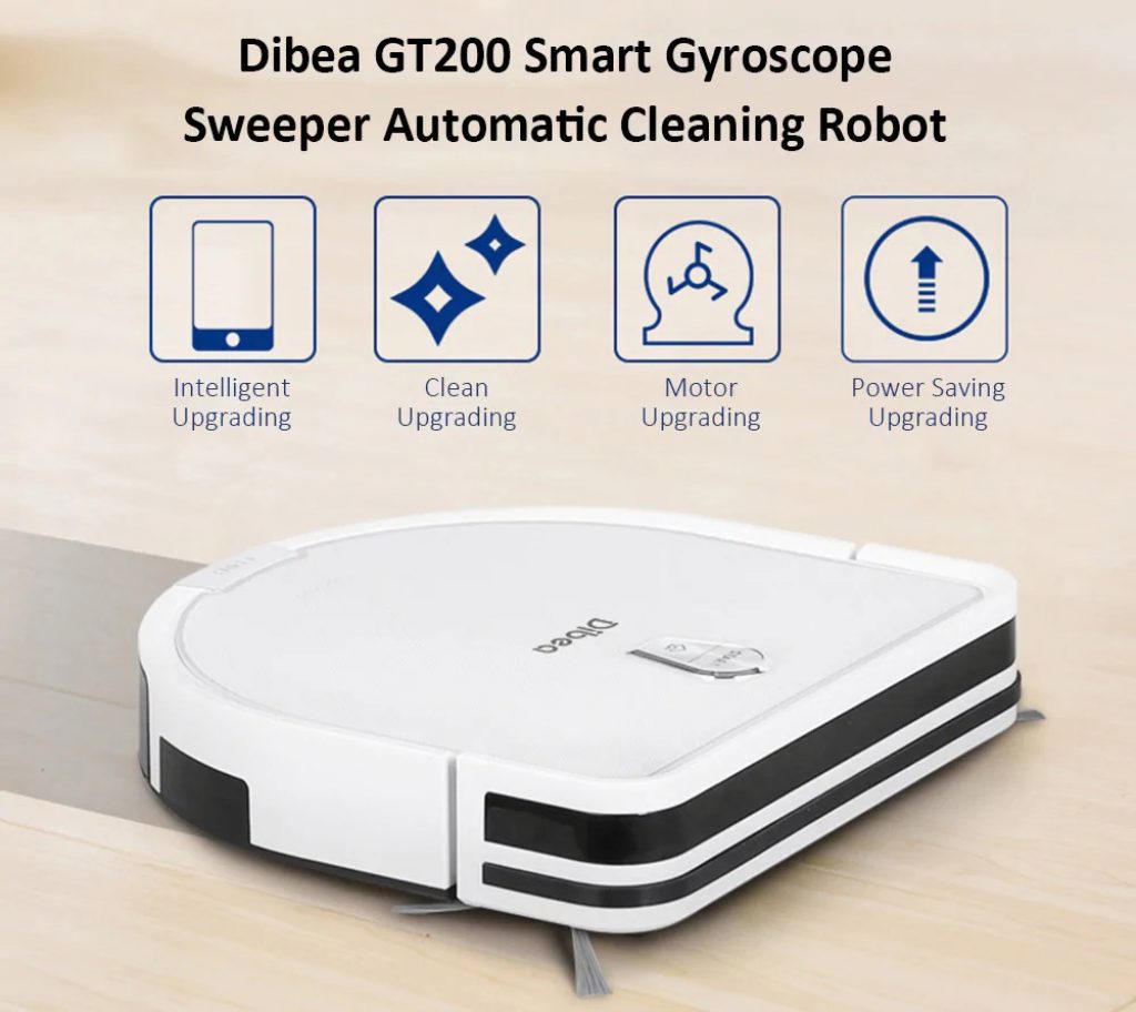 coupon, gearbest, Dibea GT200 Smart Gyroscope Sweeper Automatic Cleaning Robot