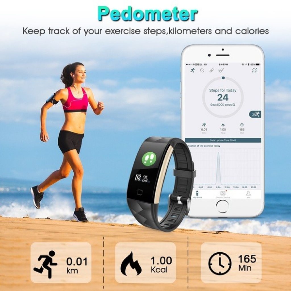 coupon, gearbest, Diggro T20 Smart Sport Bracelet Fitness Tracker HD Color Screen Heart Rate Blood Pressure Blood Oxygen Monitor Fatigue Sleeping Monitor Call Message Reminder Remote Camera IP67 Waterproof for Android