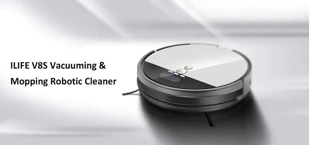 coupon, gearbest, ILIFE V8S Vacuuming Mopping Robotic Cleaner with LCD Display