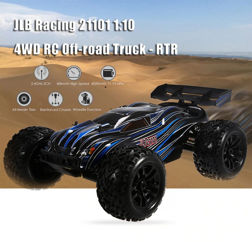 coupon, gearbest, JLB Racing 21101 4WD RC Off-road Truck