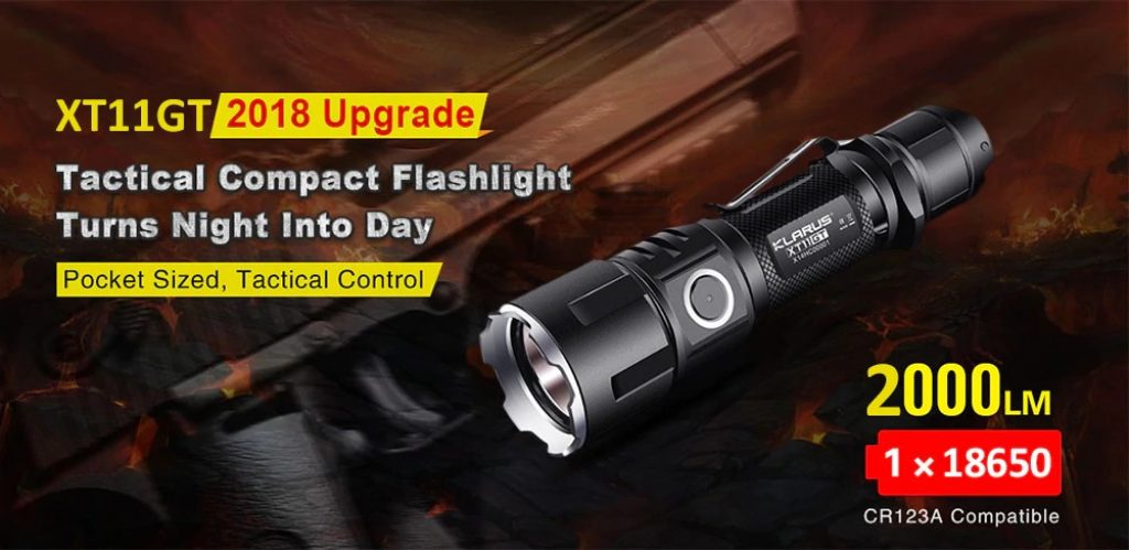 coupon, gearbest, KLARUS XT11GT XPH35 HD E4 2000LM LED Flashlight