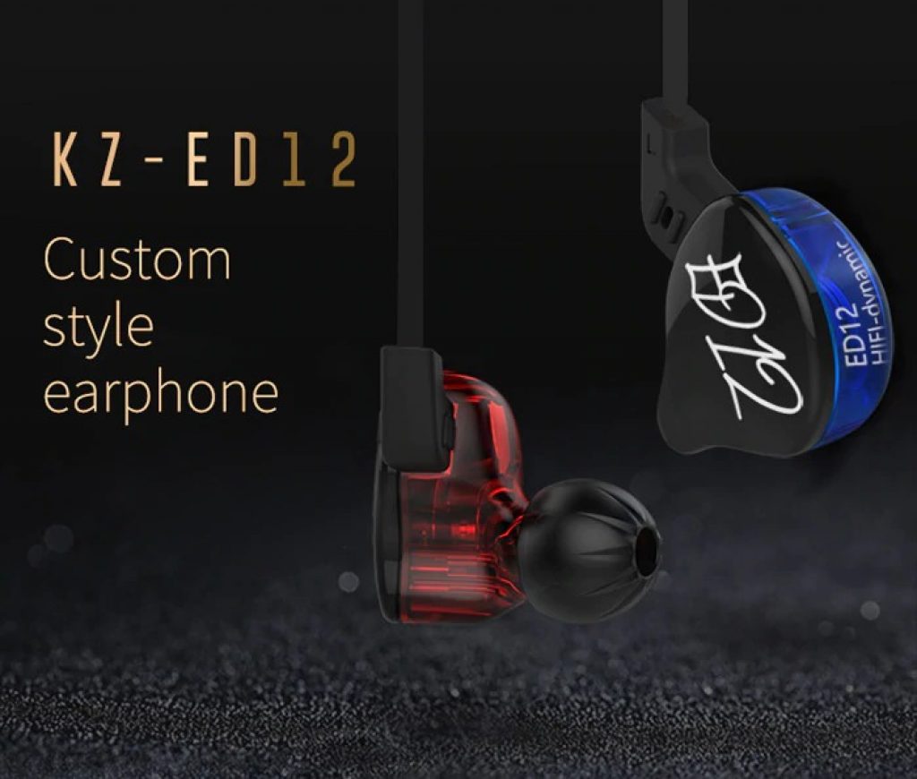 coupon, gearbest,, KZ ED12 HiFi Music In Ear Earphones with Mic