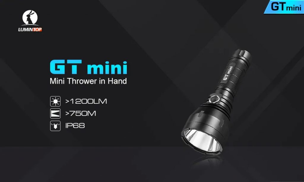 coupon, gearbest, Lumintop BLF GT Mini 1200lm Stepless Dimming LED Flashlight