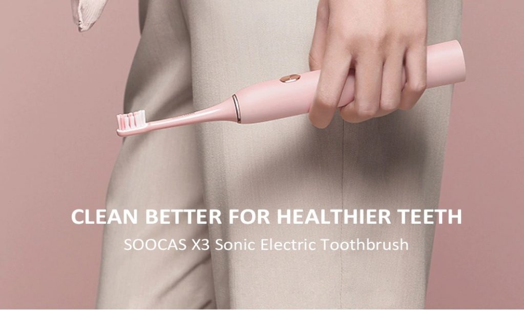 coupon, gearbest, SOOCAS X3 USB IPX7 Sonic Electric Toothbrush from Xiaomi youpin