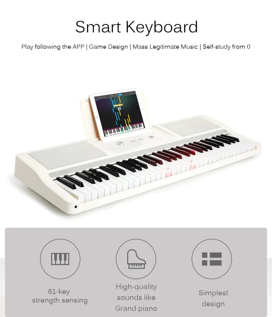 coupon, gearbest, Smart Keyboard from Xiaomi Youpin Learning Music Instrument for Beginner