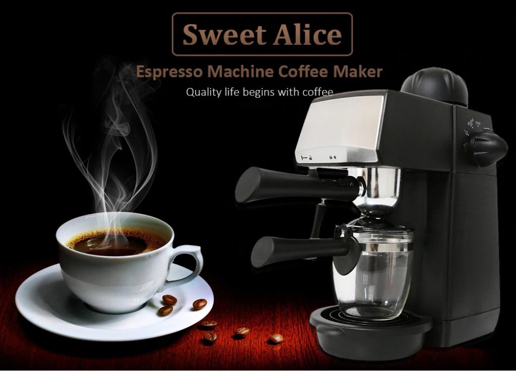 coupon, gearbest, Sweet Alice SW - CRM2001 Semi-automatic Steam Type Espresso Machine Coffee Maker