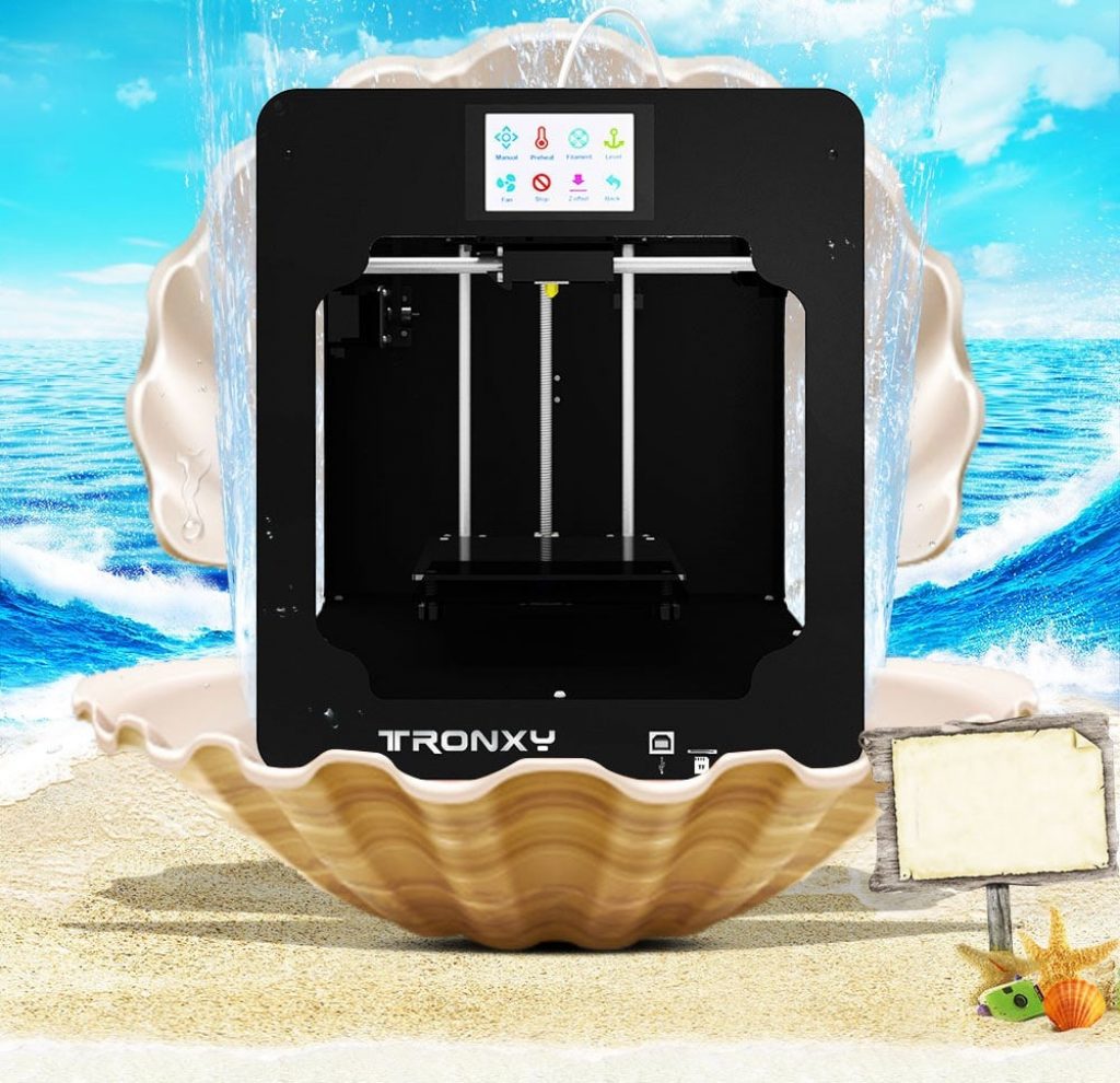 coupon, gearbest, Tronxy C2 3.5 inch Touch LED Control Mental 3D Printer