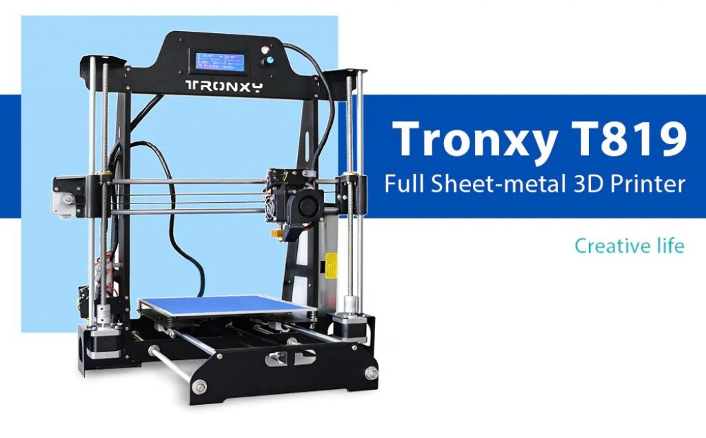 coupon, gearbest, Tronxy T819 Full Sheet-metal Structure 3D Printer