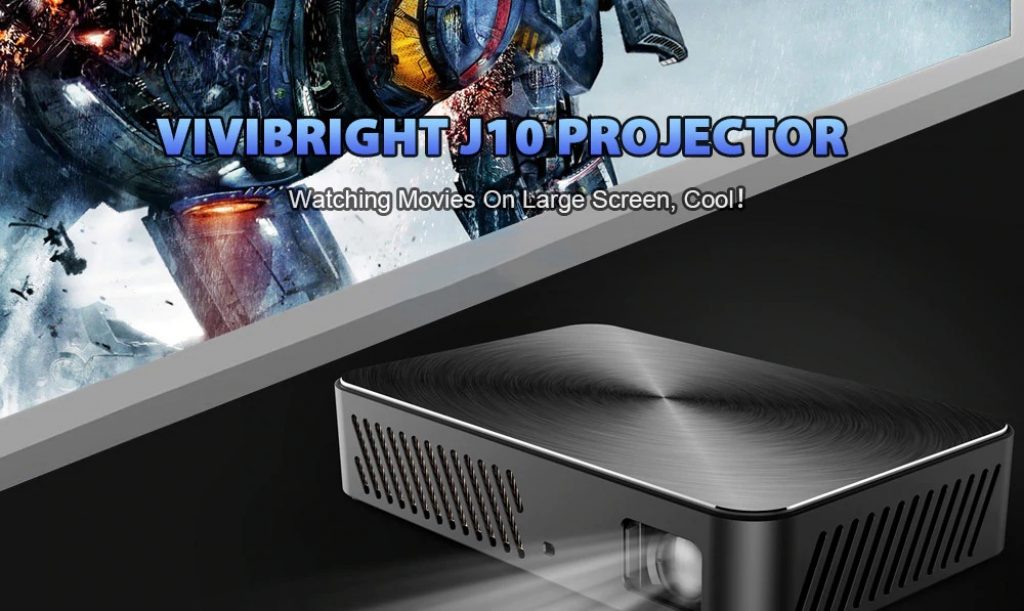 coupon, gearbest, VIVIBRIGHT J10 Mini DLP Projector