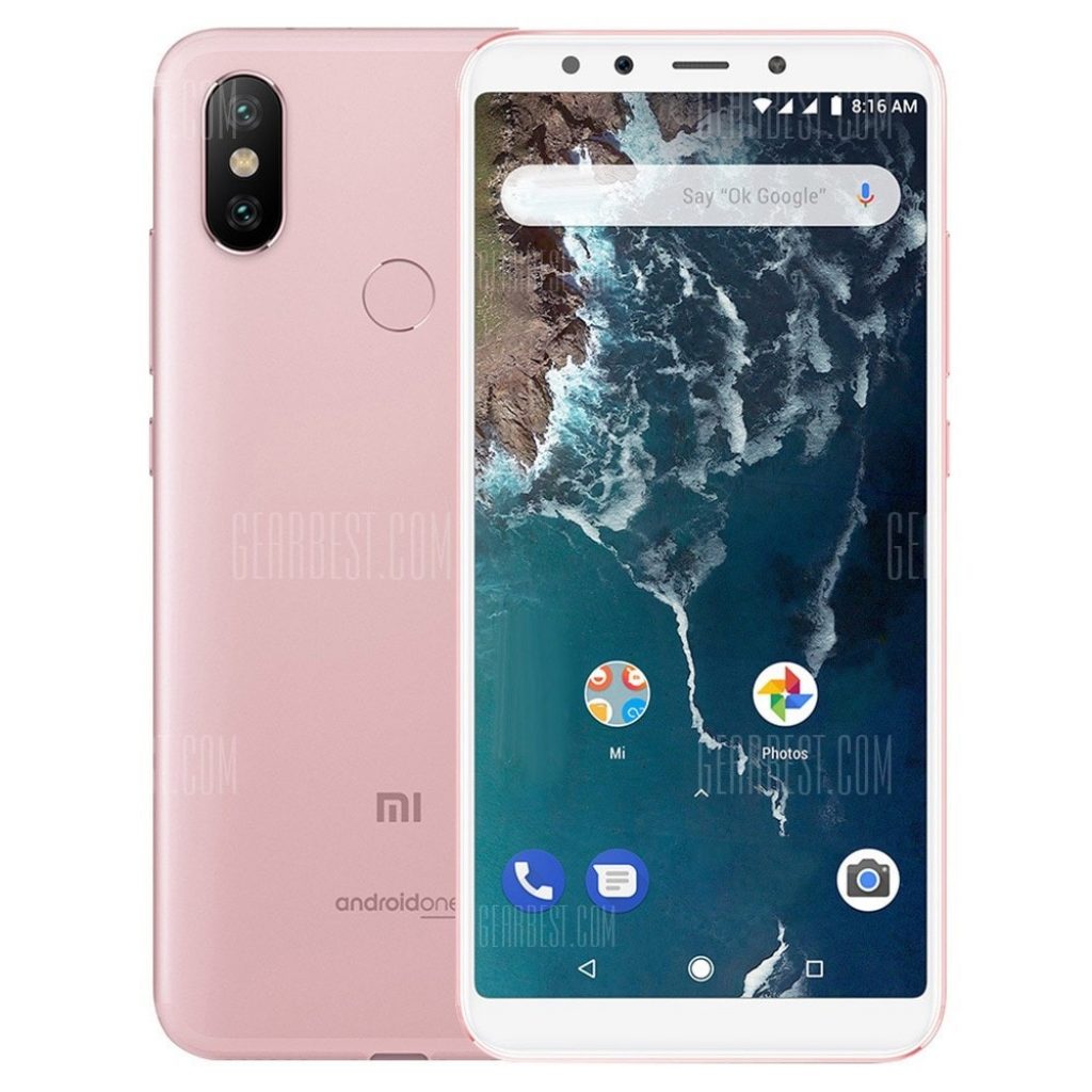 coupon, gearbest, Xiaomi Mi A2 4G Phablet 4GB RAM 64GB ROM Global Version rose gold