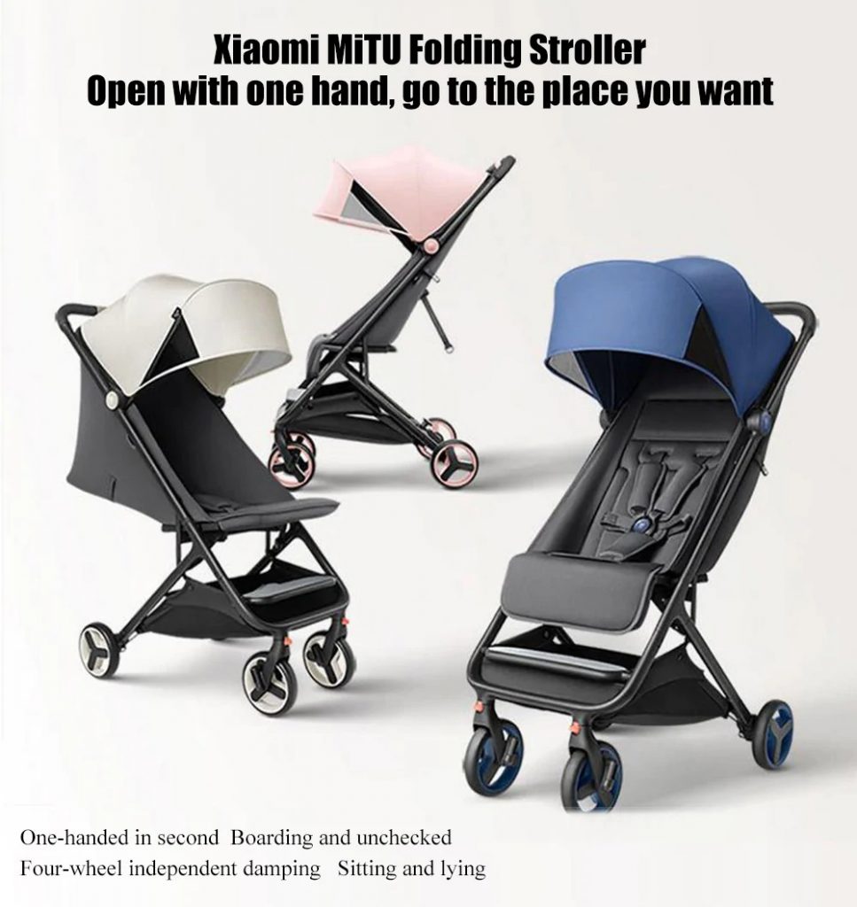 coupon, gearbest, Xiaomi MiTU Folding Stroller Multifunctional Trolley Case for Babies