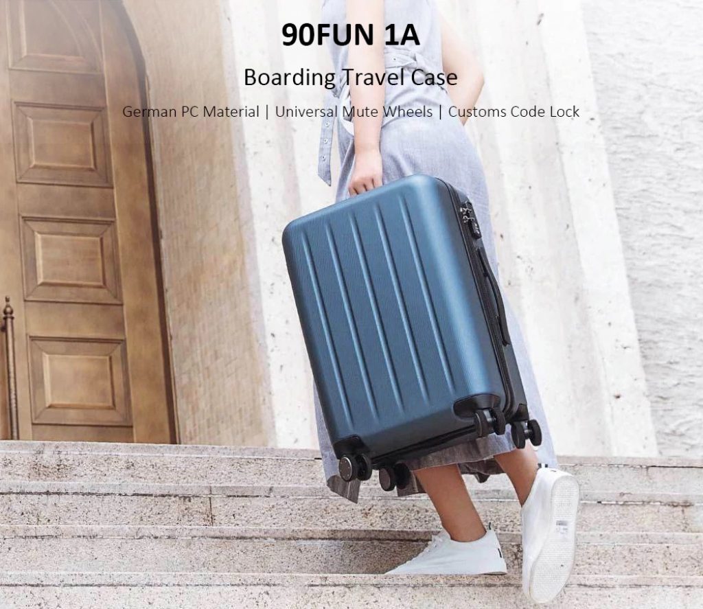 coupon, gearbest, Xiaomi Youpin 90FUN 1A Universal Wheels Traveling Case Suitcase