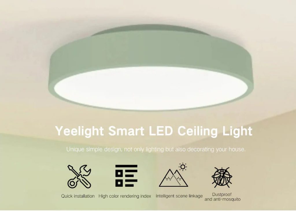 coupon, gearbest, Yeelight YLXD01YL Simple Round Shape Smart LED Ceiling Light