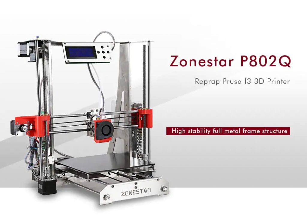 coupon, gearbest, Zonestar P802Q Reprap Prusa I3 DIY 3D Printer Kit